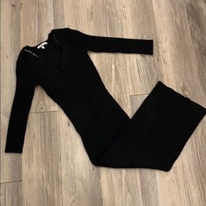 Charlotte Russe 3/4 Sleeve Bodycon Knit Midi Dress